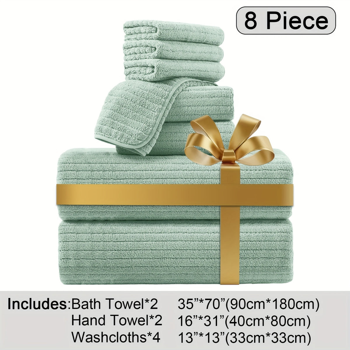 Oversized Bath Towels Set, Extra Large Towel Microfiber Soft XL Bath Sheet Super Absorbent Bathroom Towels Set Quick Dry Plus Size Shower Towels for Family Hotel, Wash Cloths