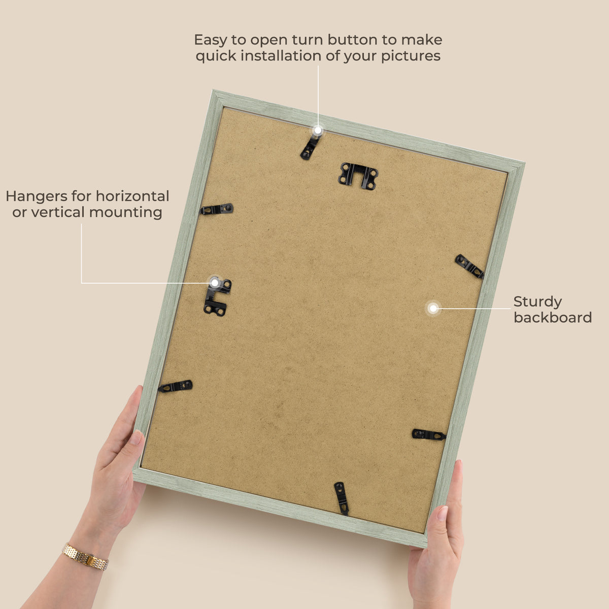 3 Pack 6x8/8x10/9x12/11x14/16x20 Picture Frames Set with Mat or without Mat, Engineered Wood Photo Frames with Plexiglass, for Wall or Tabletop Display - Gallery Wall Frames, Office Home Decor,Poster Frames