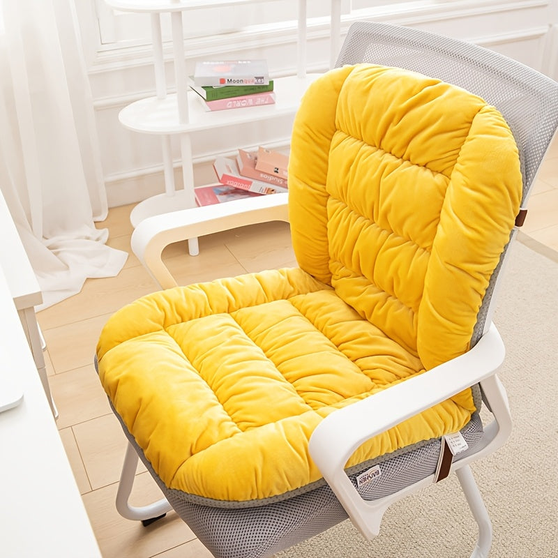 1pc, Thick And Comfortable Cushion, Office Chair Cushion, Lumbar Support And Backrest Cushion for Prolonged Sitting, Multiple Colors Available. Suitable for Daily Use In Offices, Homes, And Living Rooms, A Must-have for Home Decoration