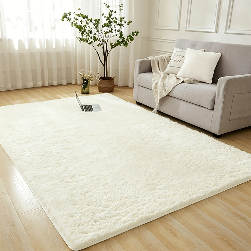 1pc Area Rugs for Living Room, Shaggy Plush Rug for Bedroom, Soft Non Slip Floor Carpet for Bedside, Fluffy Rug, New Year Christmas Home Decor