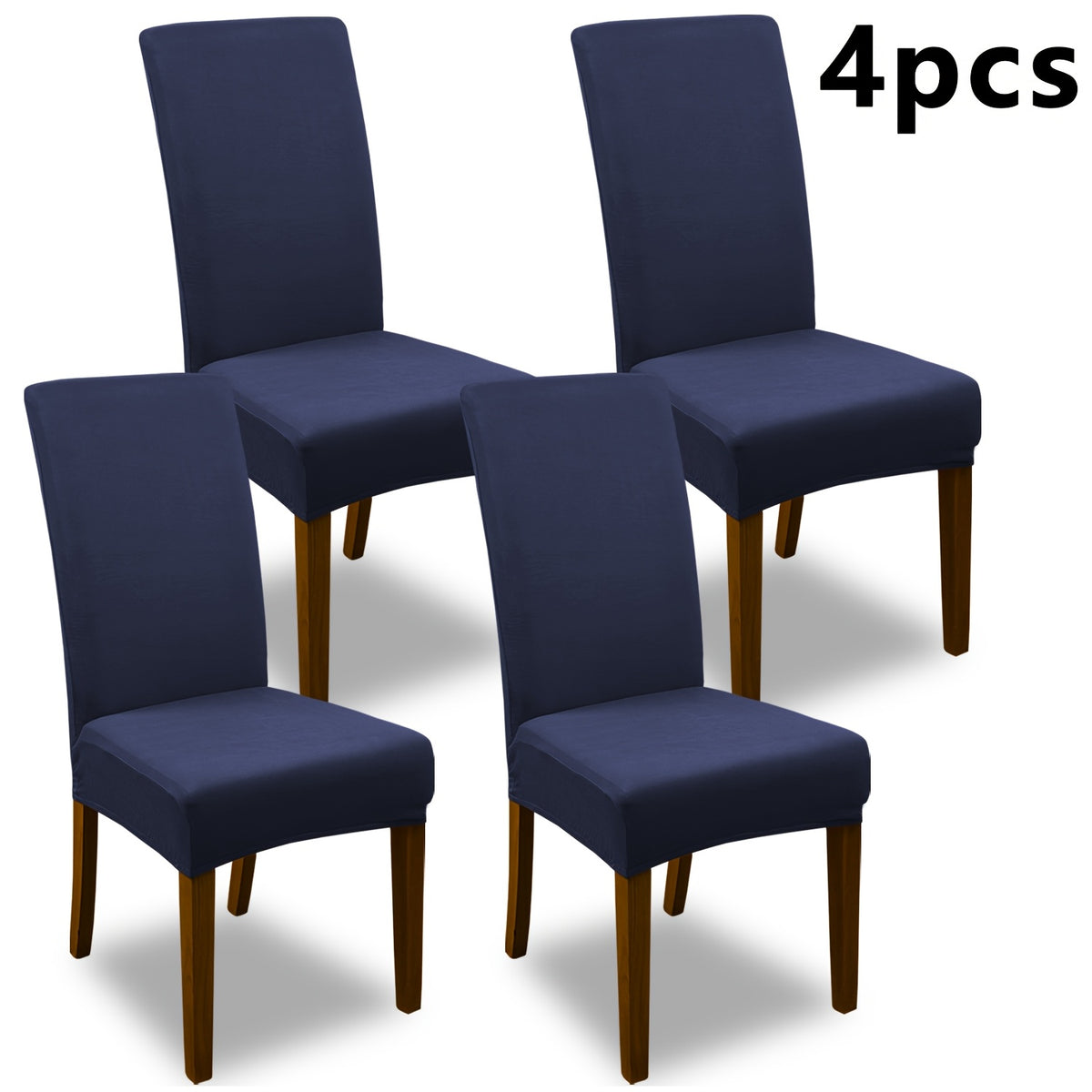 4pcs Set/6pcs Set Milk Elastic Home Kitchen Dining Chair Slipcover, Chair Cover, Furniture Protector For Wedding Office Living Room, Easy To Install, Suitable For Any Dining Chair.Halloween Gift, Halloween Home Decorations