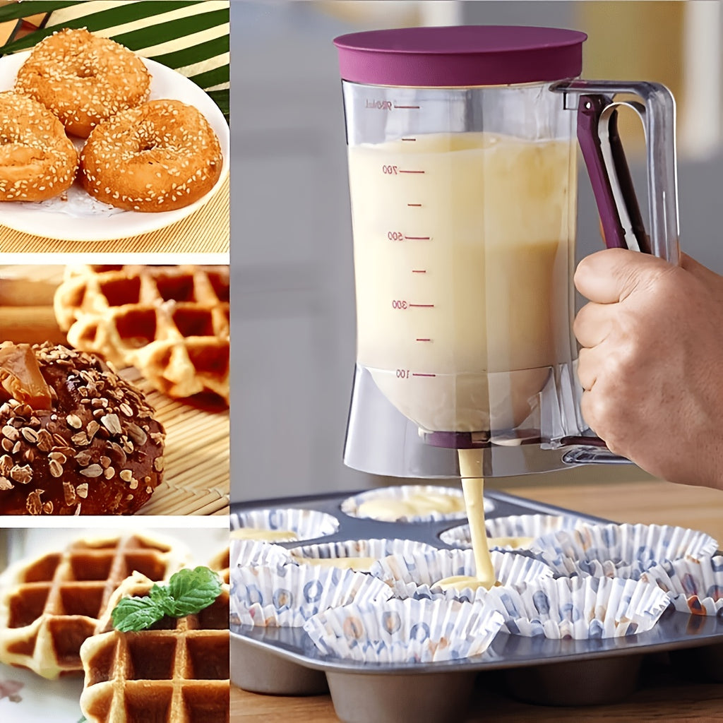 1pc Precision Pour Zero Error! Pancake Batter Dispenser, Suitable for All Baking Categories, Dedicated Pancake Batter Machine, Household Small Batter Machine, Pancake Batter Dispenser/Halloween/Christmas/Christmas Gift/Halloween Dinner Party