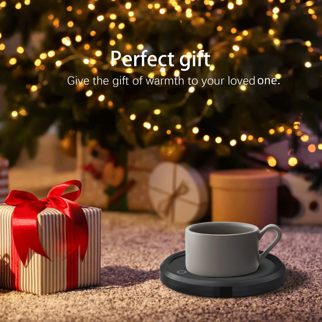 LALAYUAN Electric Mug Warmer, Fast Heating Coffee Cup Warmer with Temperature Control, 110V US Plug, Plug Powered Beverage Heater, with Desk, for Coffee Lovers, Coffee, Milk, Tea, Candle Wax Gift