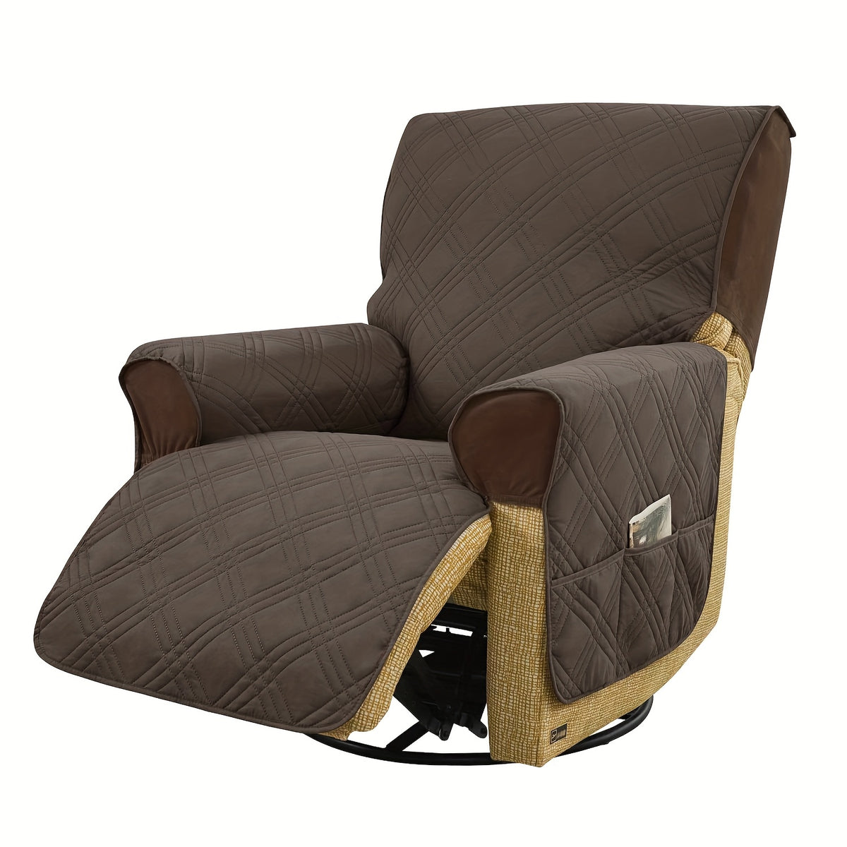 (S/L)1pc All-In-One T-Cushion for Comfort And Style Classic Style Armchair Cover, Double-Sided Anti-Slip Armchair Cover, Elastic Band Closure, Machine Washable, for Comfort And Style, Pet-Friendly, All-Season Use, Halloween, Christmas