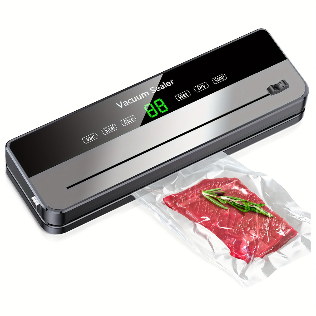 65000 PA Commercial Vacuum Sealer Machine System with 10 Free Bags, Dry/Moist Modes, 6-In-1 Sealing Machine for Storage And Sous Vide, Automatic Sealing Machine, Modern Vacuum Sealer