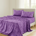 Paisley Bed Sheet Set, Soft Double Brushed Microfiber Bedding with 16-Inch Deep Pocket Fitted Sheet and Pillowcases in Six Sizes for Bedroom Comfort