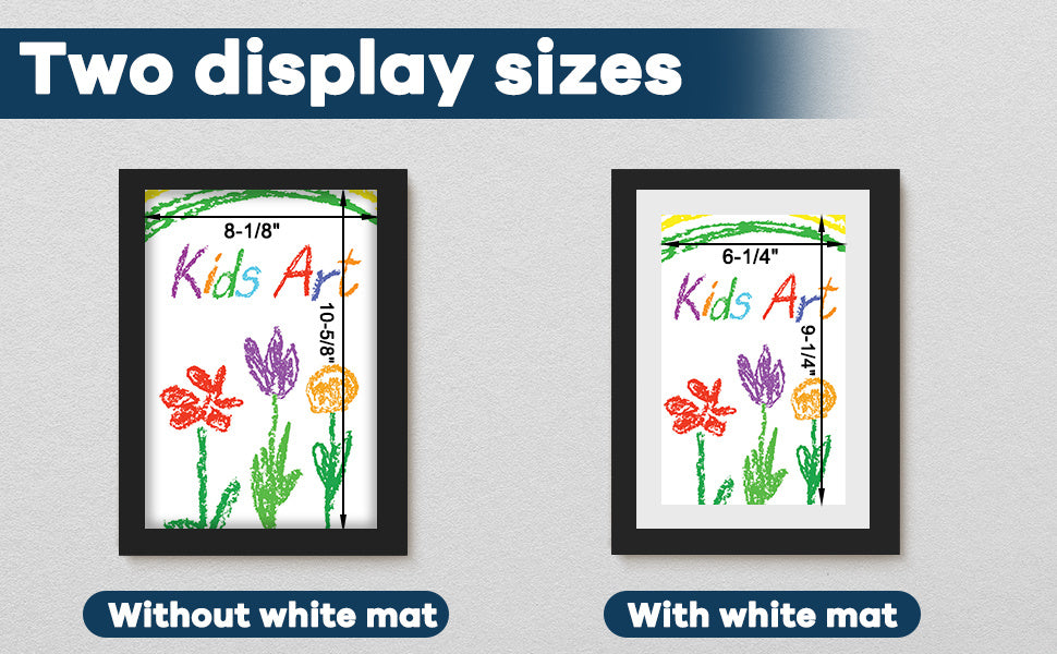 1/ 2/ 4/ 8 Pack Kids Artwork Frames Changeable, 8.5x11in Kids Art Frames Front Opening, Children Art Projects Kids Art Frames Picture Frames For Kids Drawing, Crafts, Photos, Holds 130pcs, Kids Christmas Gifts, Stocking Stuffers