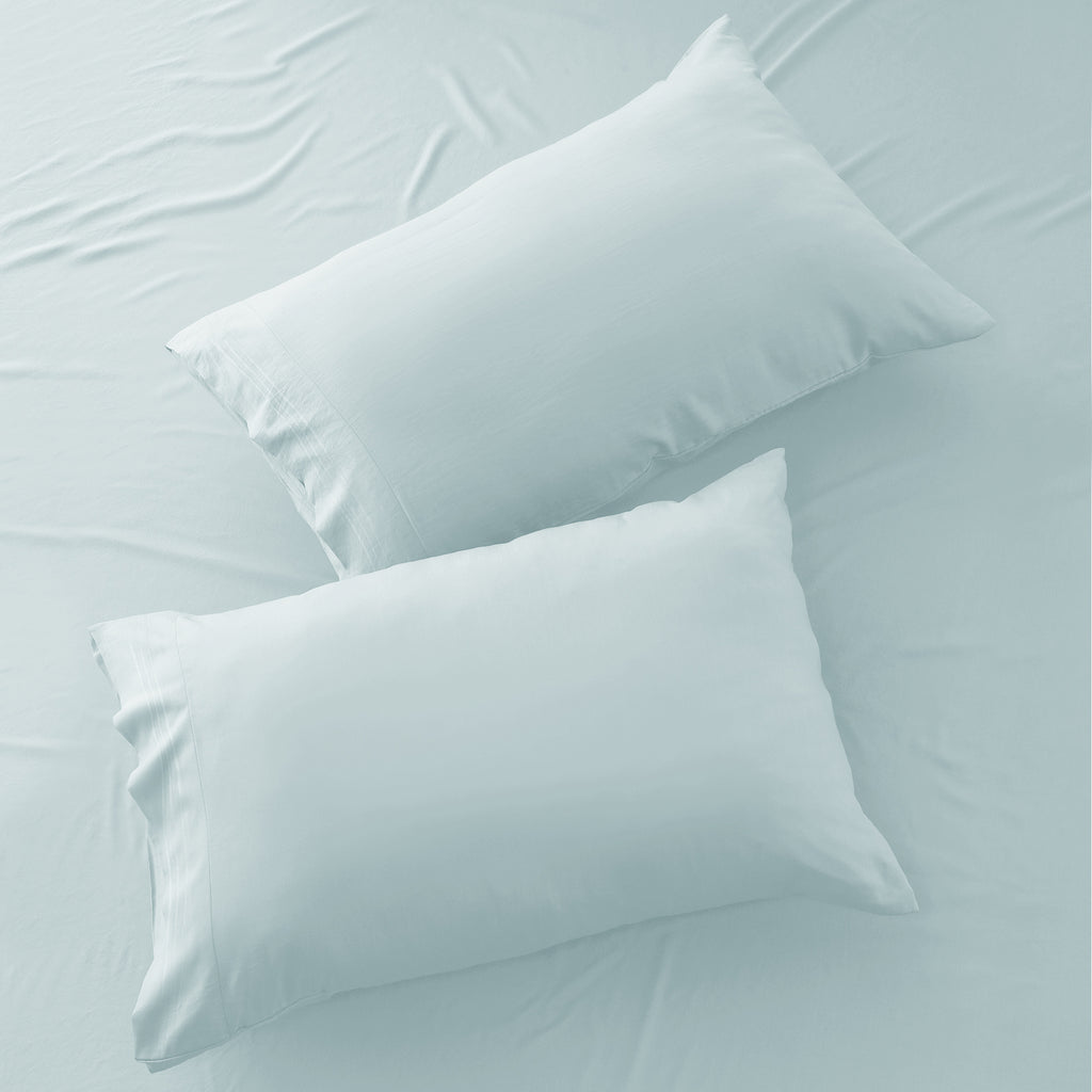 Lux Decor 6 Pieces Solid Bed Sheets Set - Modern Soft Comfortable Bedding Set, Hotel Luxury Skin Friendly Cooling Sheets & Embroidered Pillowcases Without Filler - All Seasons Bed Sheet with 16 Inches deep Pocket, Breathable Skin Friendly & Cooling Sheets