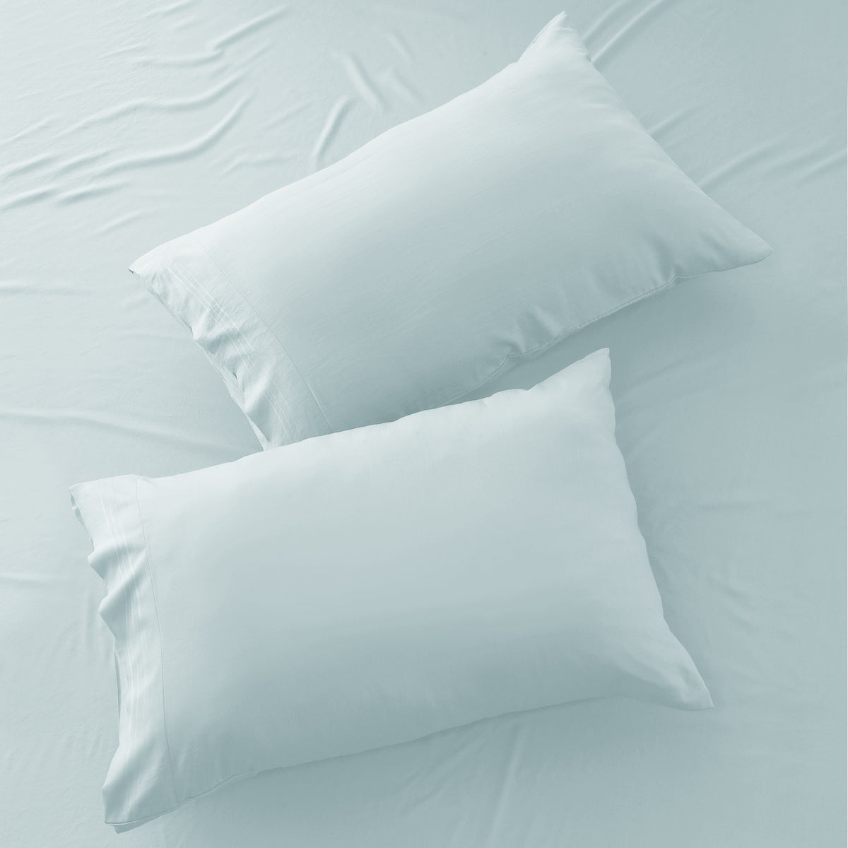 Lux Decor 6 Pieces Solid Bed Sheets Set - Modern Soft Comfortable Bedding Set, Hotel Luxury Skin Friendly Cooling Sheets & Embroidered Pillowcases Without Filler - All Seasons Bed Sheet with 16 Inches deep Pocket, Breathable Skin Friendly & Cooling Sheets