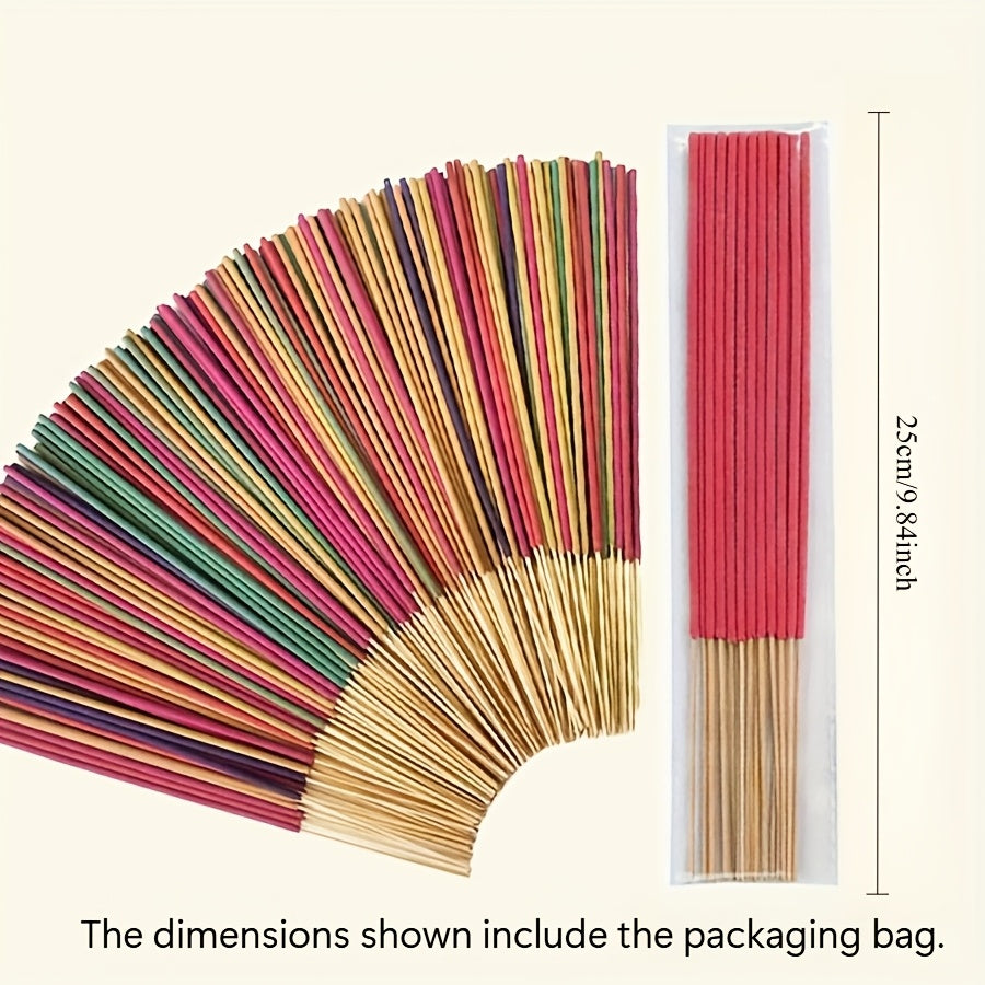 60pcs Premium Stick Set - 6 Scents for Yoga, Meditation, Relaxation & Sleep Aid - Perfect for Home Decor, Hotels & Spas - Dragon's Blood, Jasmine, Sage, Sandalwood, Mint, Milk Fragrances