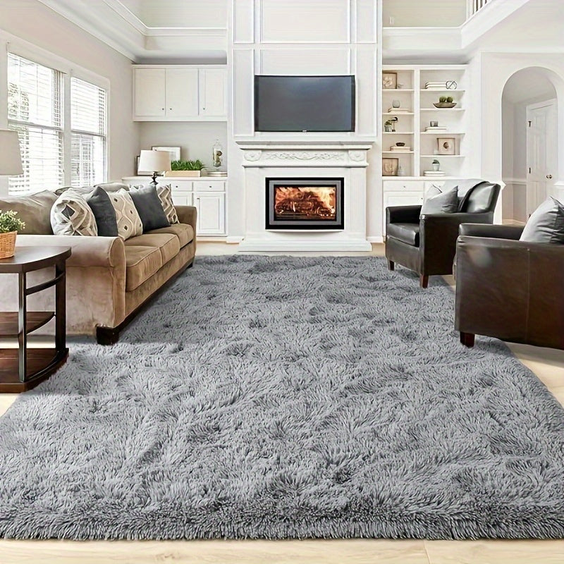 Extra Large Shaggy Rug Suitable for Living Room & Bedroom - Soft with PVC Backing, Machine Washable Anti-Slip Floor Mat, Modern Fluffy Floor Suitable for Christmas, for Decor, Use, Large Rectangular