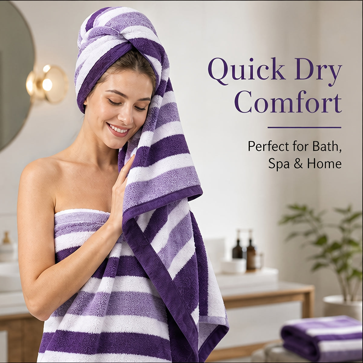 30pcs Large Wide Super Soft Coral Bath Towel Set, Quick Drying, Fast Absorption, Lightweight, Very Suitable for Home, Hotel And Spa Use, Outdoor Fitness, Camping Towel Bath Towel Set Christmas Gift Towel Bath Towel Set