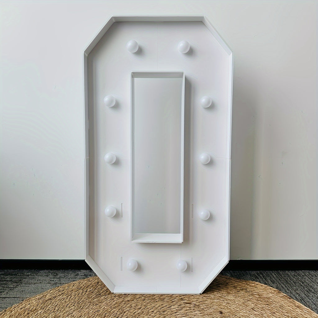 Warm White 3Ft/91.5Cm/36Inch Party Numbers - Birthday, Anniversary, Wedding Decorations, 3D KT Board 3Ft Tall Glowing Sign with Easy Snap Assembly (Battery Not Included)