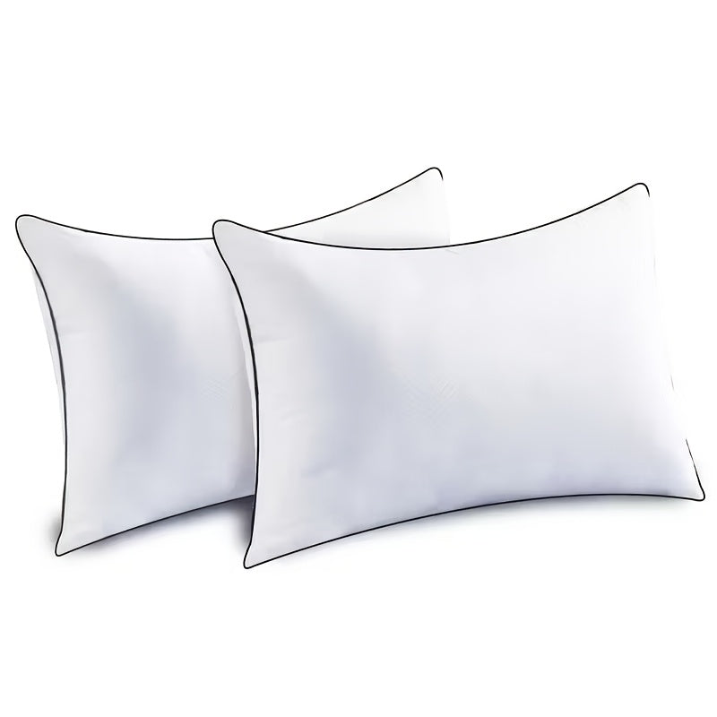 Bed Pillows for Sleeping, Soft Down Alternative White Pillow Sets in Queen and Upgraded King Options for Home Bedding and Guest Bedroom Comfort