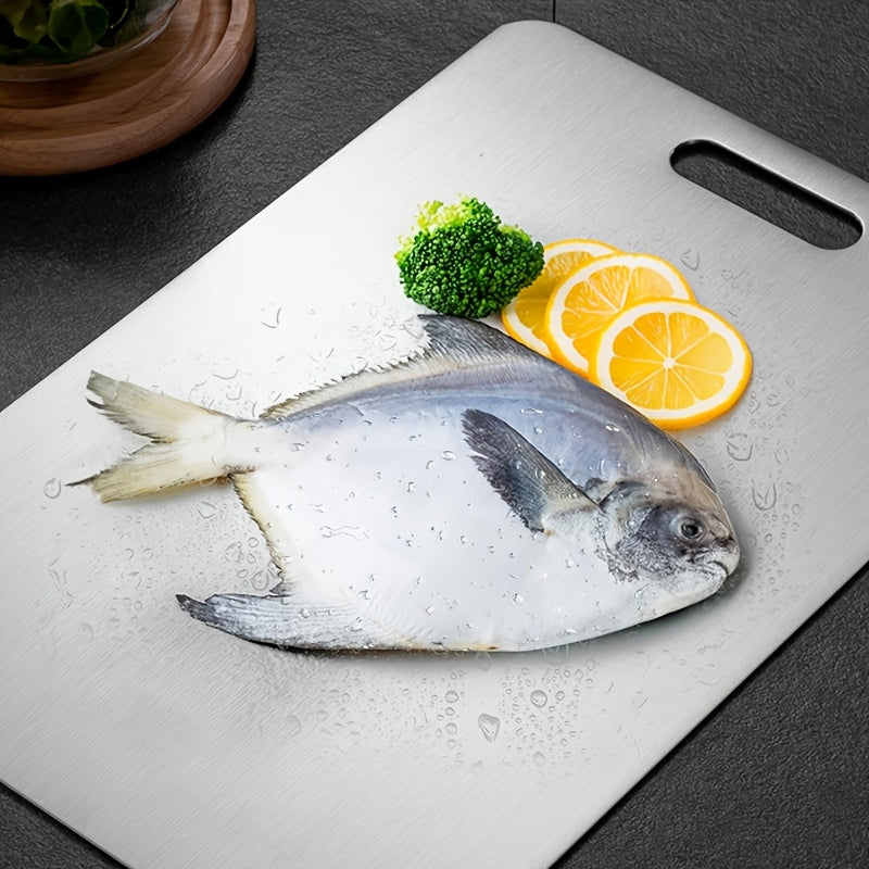 3pcs Premium Stainless Steel Chopping Board Set - Durable, Easy to Clean, Kitchen Ready, Space Saving, Rust Resistant and BPA Free for Food Safety