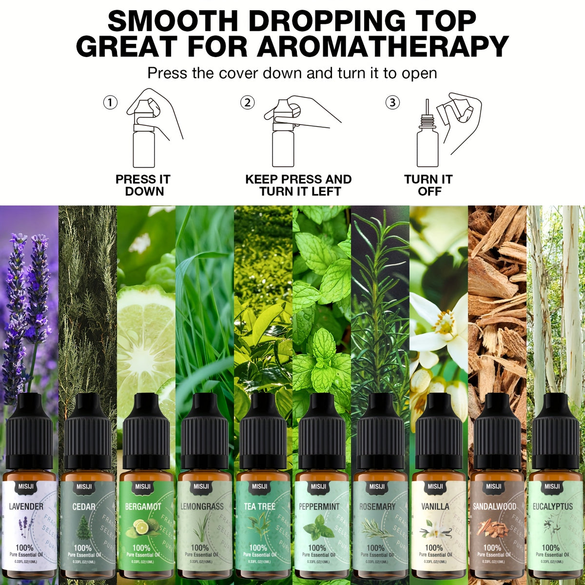 6/10/20pcs Essential Oils Set-Essential Oils for Diffuser for Home, Air Freshening Diffuser Oils Scents For, Laundry, Candle, Humidifiers 6/10/20 × 0.34oz. Ideal Valentines Day Gift for Women, Friends, Lover