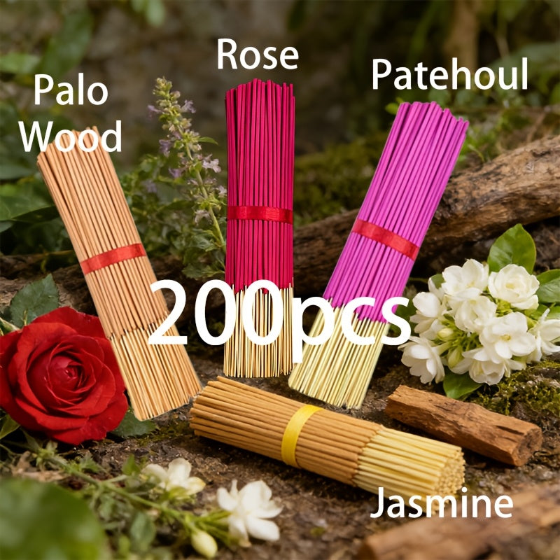 400/200/50/40/10pcs Incense Sticks - Suitable for Home, Office, Yoga, Meditation,, Long-Lasting Fragrance Gift for Christmas and Halloween