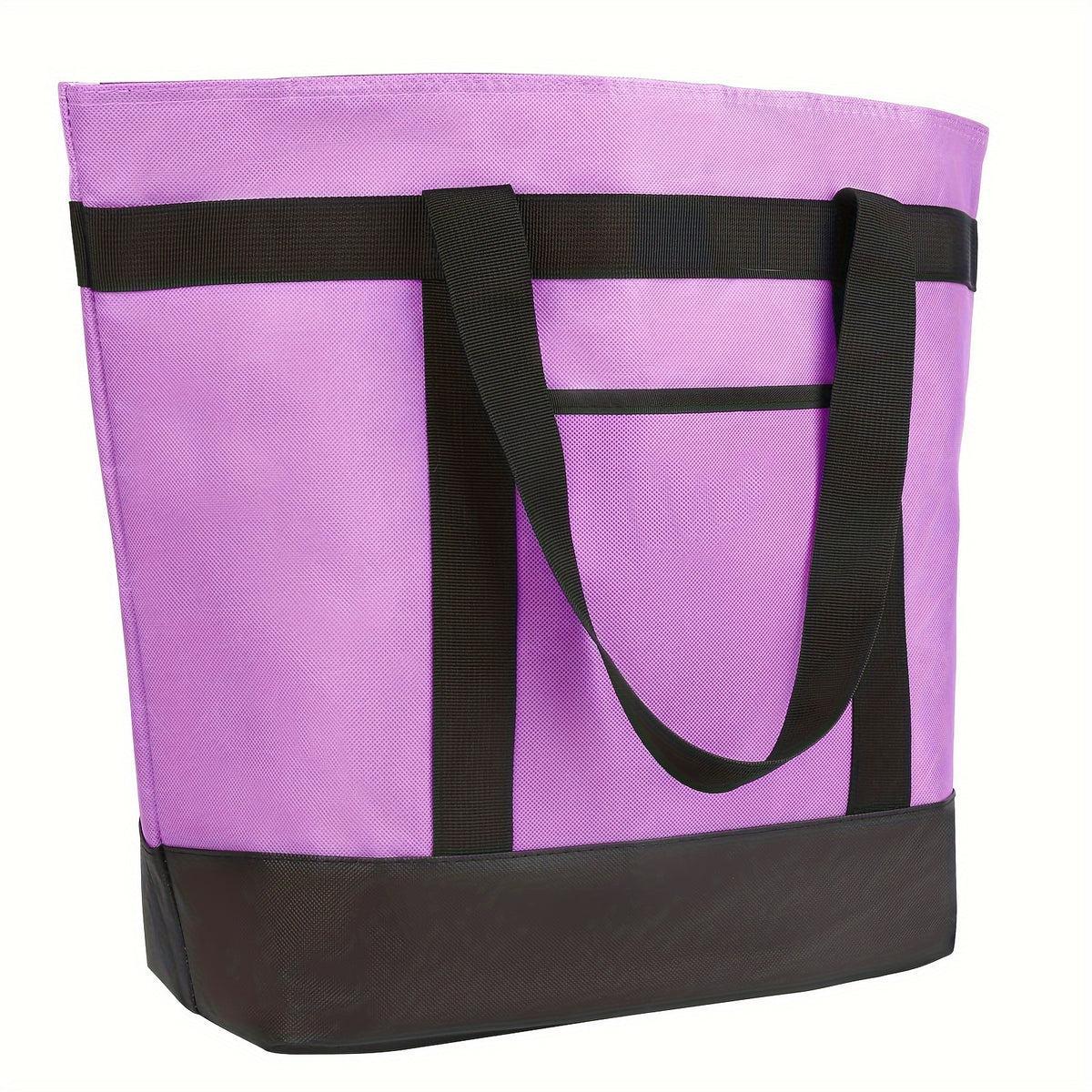 10.3 Gallon Insulated Grocery Tote Bag, Reusable Oxford Cloth Cooler Carrier with Carry Handles for Food Delivery, Shopping, Travel, Beach and Picnics