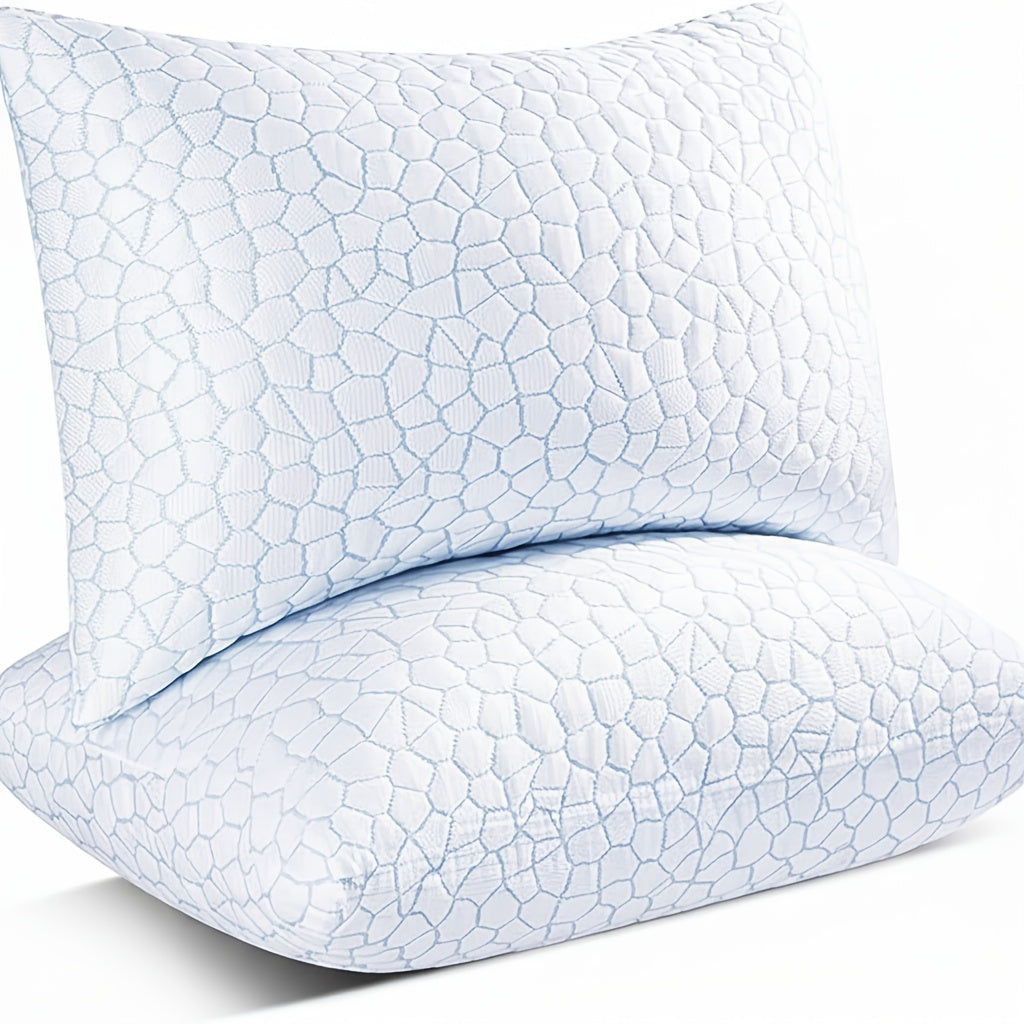 Down Alternative Bed Pillow Set, Hotel-Style Sleeping Pillows with Queen, King and Small Two-Piece Options for Home and Guest Bedroom Bedding