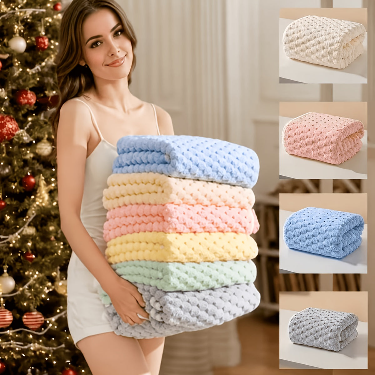 Pack Of 4/8 Waffled Super Soft Bath Towels - Super Absorbent Quick-Drying Microfiber Towels for Adults, 4 Bath Towels/2 Bath Towels, 2 Hand Towels & 4 Washcloths. Perfect for Spa, Fitness, Travel, Daily Home & Gym Use, Great Gift Choice