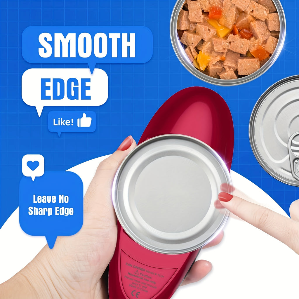 Automatic Electric Can Opener with a Single Touch, Designed for Seniors, Those with Arthritis, And Individuals with Limited Hand Mobility, Perfect for Use in The Kitchen Or While Camping, Making It an Excellent Easter Gift for Older Adults