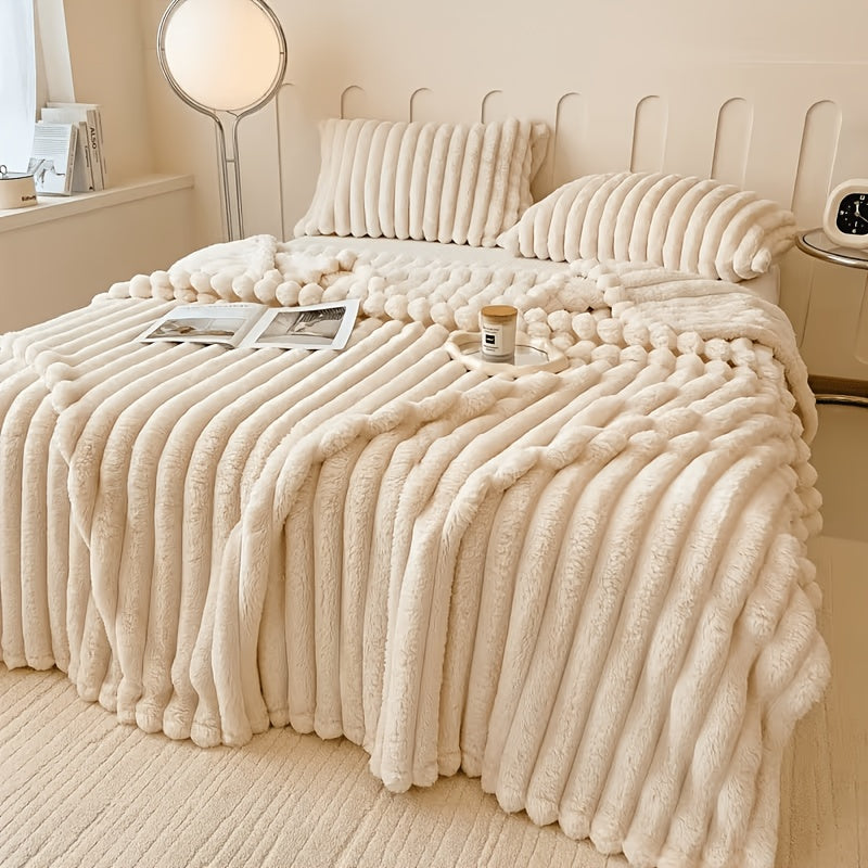 Opulent Imitation Rabbit Fur Blanket Ultra-Soft, Lightweight, Material Safety, Suitable for Children, Multi-Color, Ideal for Bed And Sofa, Travel, Camping, Home Bedroom Decor, Homegoods, Cozyvibes, Room, Best Gifts for Valentine'S Day