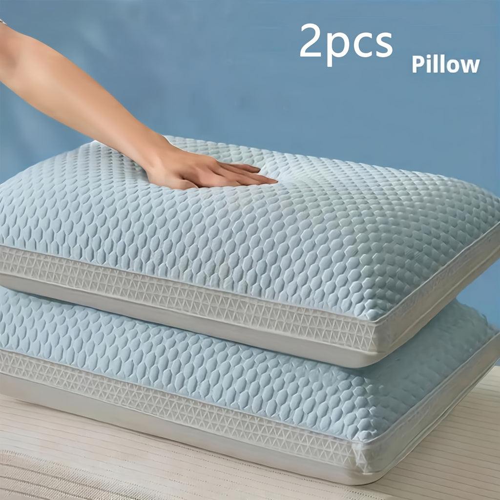 2pcs High-quality Sleep Pillows, Soft And Comfortable For Restful Sleep, Hotel-grade Pillows, Home Use Pillows, Neck Support Pillow Inserts For Student Dormitories
