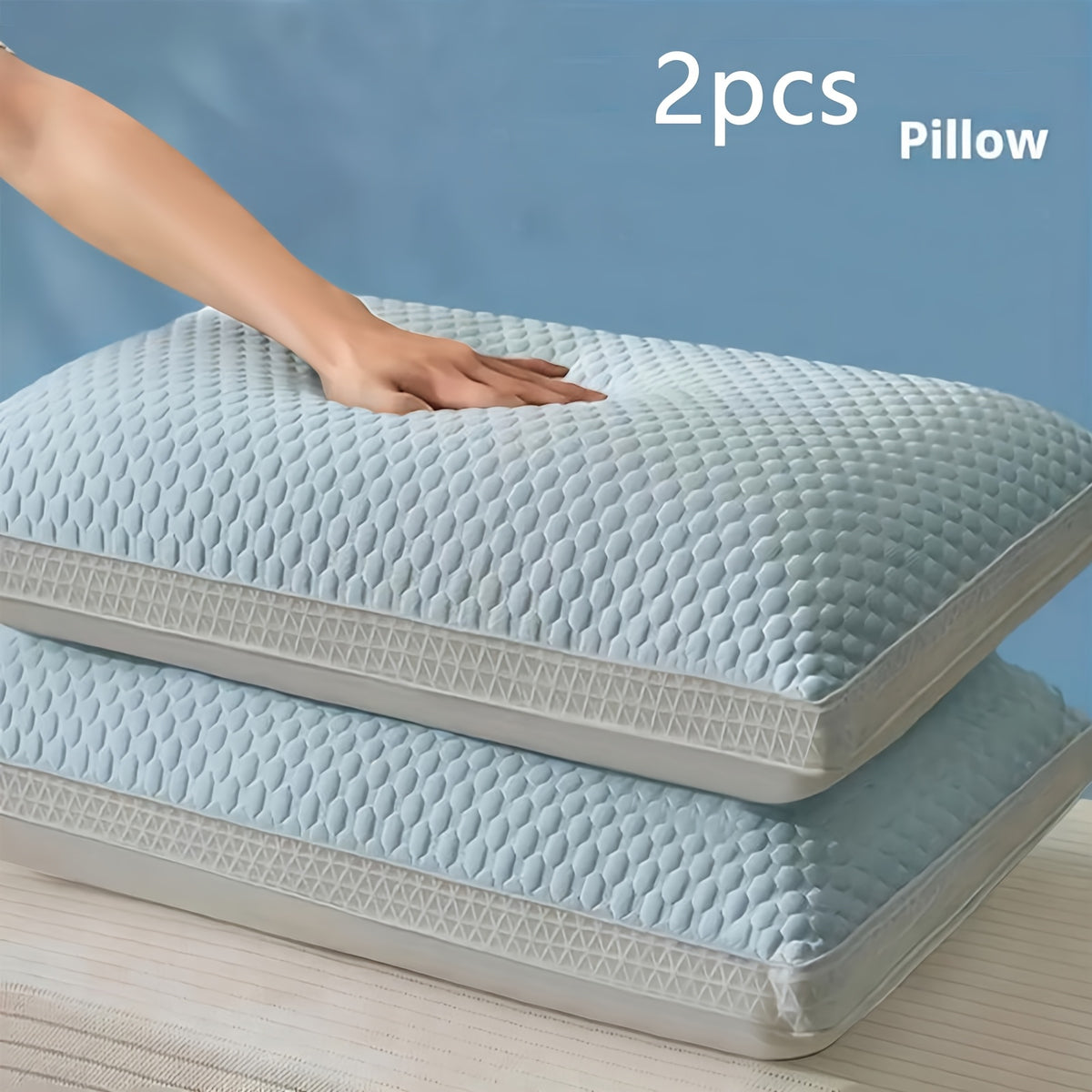 2pcs High-quality Sleep Pillows, Soft And Comfortable For Restful Sleep, Hotel-grade Pillows, Home Use Pillows, Neck Support Pillow Inserts For Student Dormitories