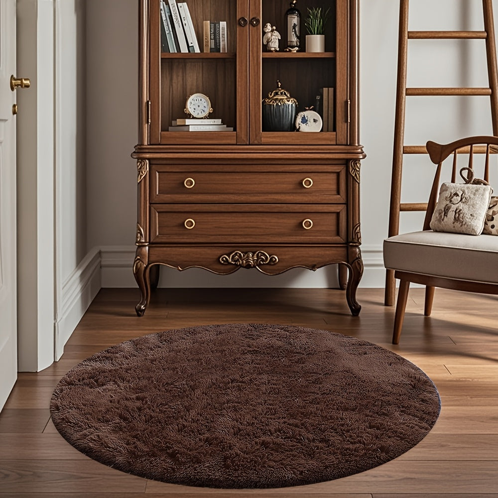1pc Of Ultra Soft And Thick Fluffy Living Room Carpet, Non Slip, Soft, Comfortable, Fashionable, High-end, Available In Various Sizes And Colors. The Carpet Can Be Used for Bedroom, Dining Room, Living Room, And Office Decoration, Home Decoration