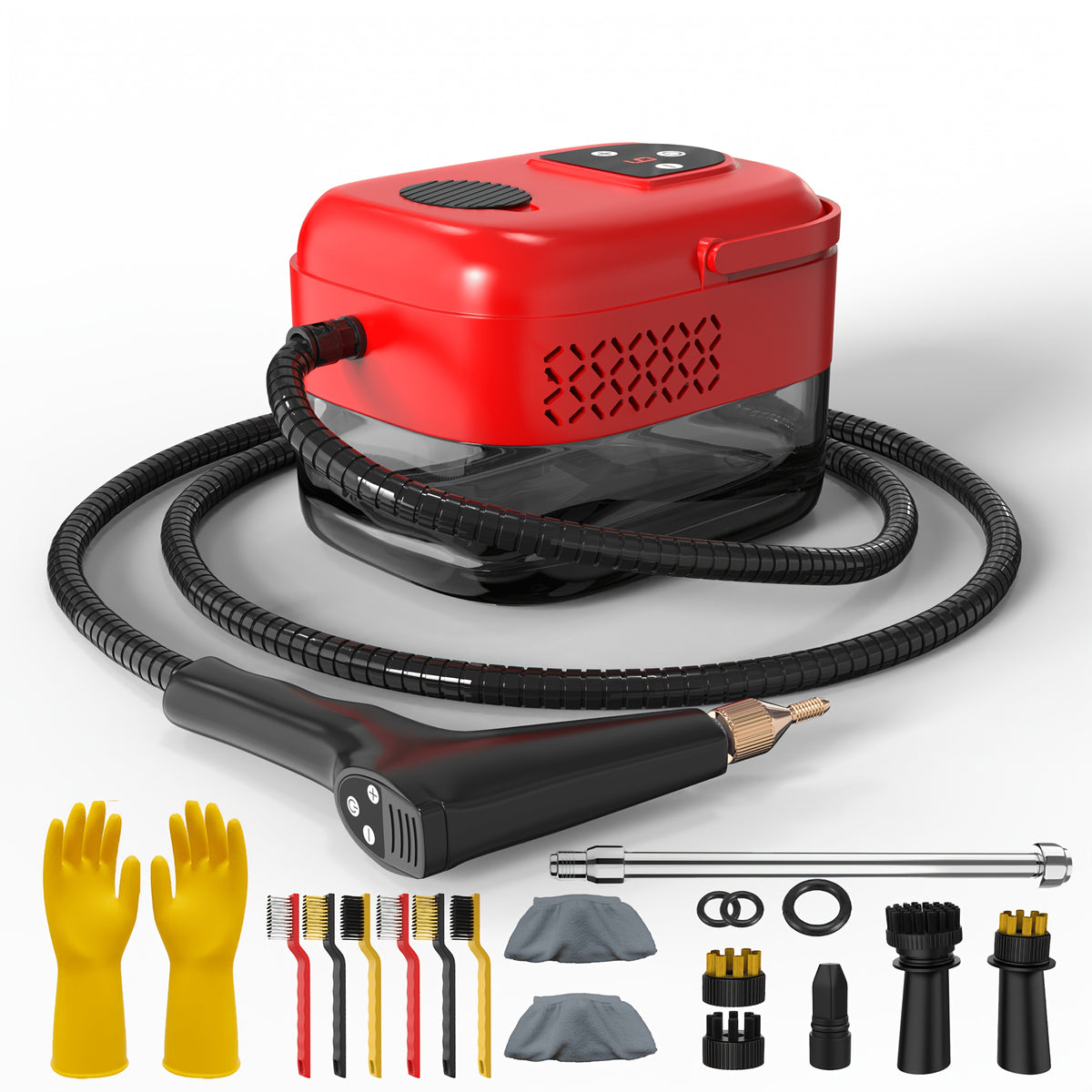 High Pressure Steam Cleaner, Household Steam Cleaner Handheld, Suitable For Kitchen Fume, Sofa, Small Air Conditioning, Washing Machine, 35pcs Accessory Set (without Steam Cleaner)