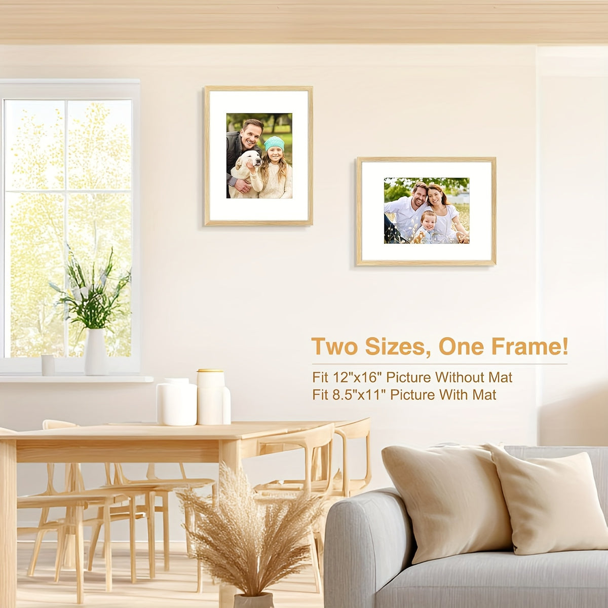 5pcs 12x16 Black Picture Frame, Display Pictures 8.5x11 with Mat Or 12 X 16 Without, Wall Gallery Poster Frames, Vertical Rectangle Picture Frame for Home, Office, Living Room, Art Decor, Birthday Party, Mother'S Day, New Year, Easter Gift
