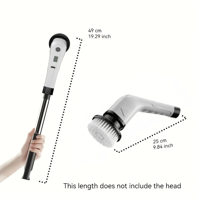 2026 New Multifunctional Electric Cleaning Brush, Telescopic Long Handle 7-in-1 Cleaning Brush, Cleaning Tool, Household Floor And Kitchen Sweeping Brush