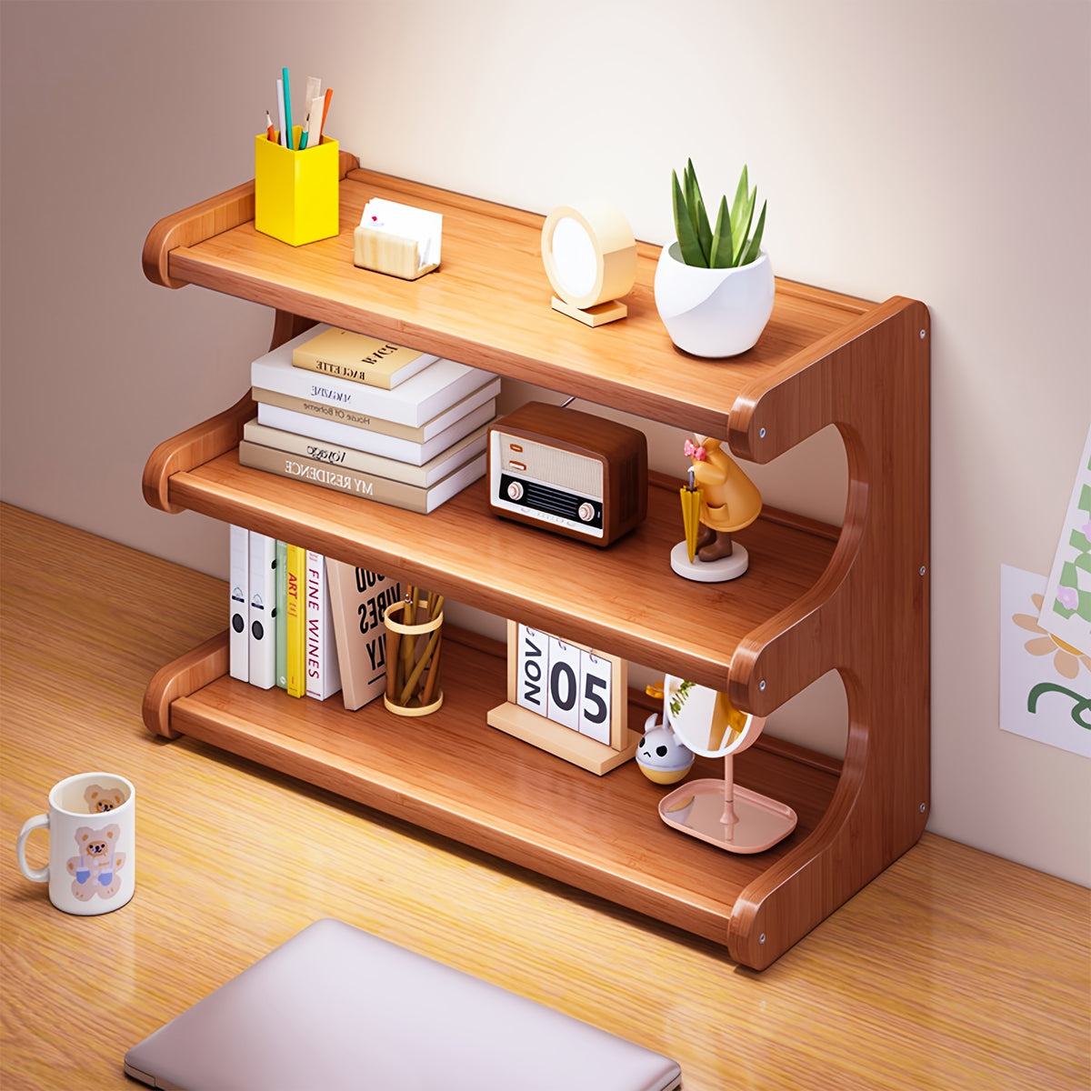 3/5/6-tier Shoe Rack, Practical Storage Shelf, Space-saving Design, Multi-layer Independent Storage Rack, Wood Grain Finish, Easy to Assemble, Self-standing Cube Shoe Storage Rack, Suitable for Dorm Rooms and Entryways, Easy to Assemble, Brown