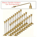 Retro Candlestick Holders, Minimalist Bulk Candle Stand Sets with Multiple Color and Quantity Options for Wedding Centerpieces, Dining Tables and Holiday Decor