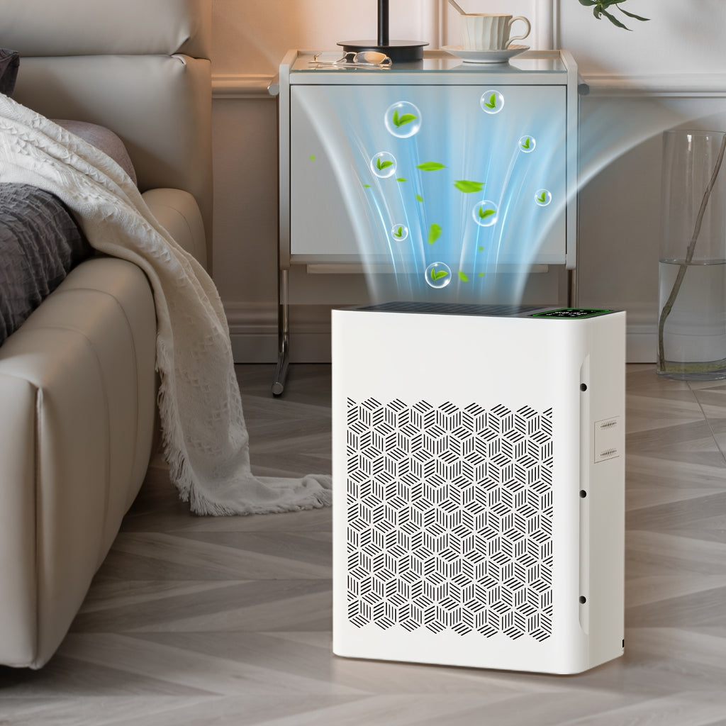 Air Purifier, Home Large Space Air Purifier Up to 1095 Square Feet, PM 2.5 Display Air Quality Sensor, Automatic Mode, Timer, HEPA Air Purifier to Improve Indoor Air Quality, Suitable for Home, Office And Family Room, Gift for Father's Day