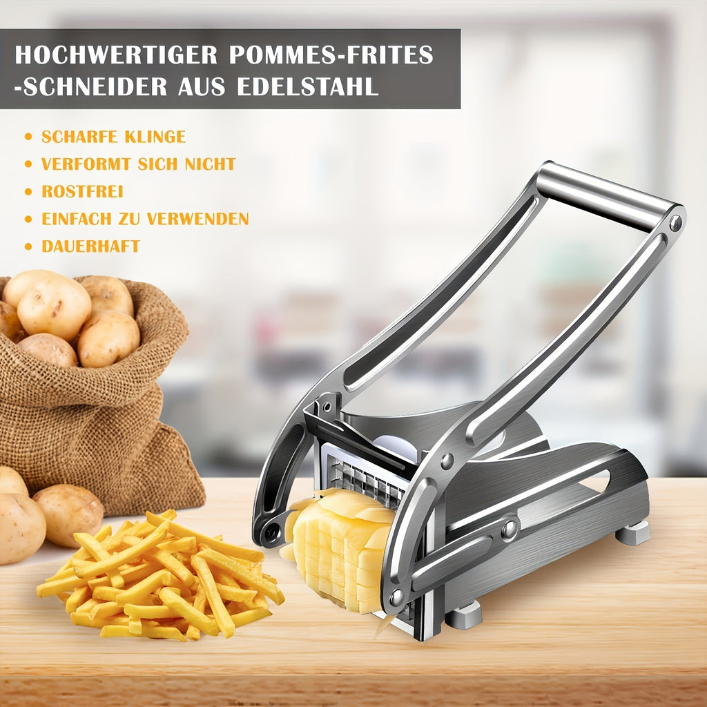 Vegetable Cutter, French Fry Cutter, Stainless Steel Fruit Cutter, French Fry Chopper, Potato Slicer, Vegetable Chopper, Onion Chopper, Food Chopper, Chopping Potato Carrot Cucumber, Kitchen Supplies, Kitchen Gadgets, Kitchen Additions