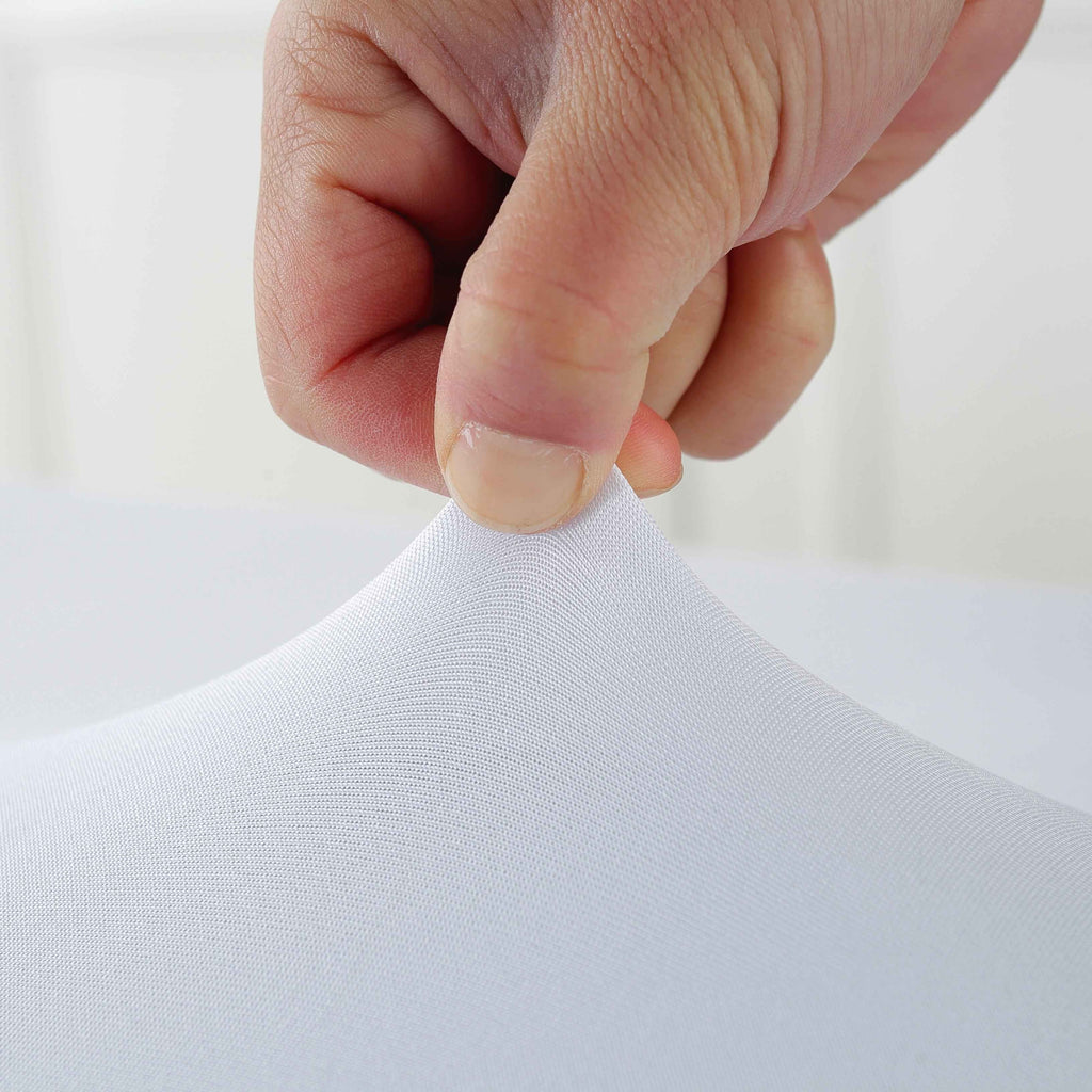 1pcs 4ft/6ft/8ft Spandex Tablecloth, Fitted tablecloth, Wrinkle Resistant Stretchable Rectangle Table Cover For Event, Wedding & Parties