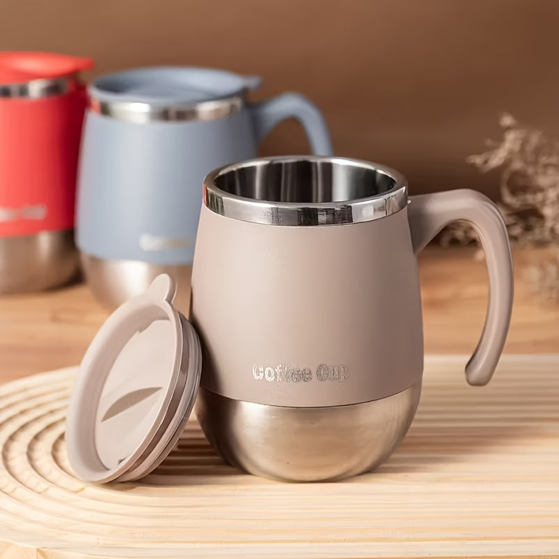 Insulated Double-Wall Mug for Both Hot And Cold Beverages - 16.91Oz Stainless Steel Vacuum-Sealed Coffee Cup with Cover - Perfect Present for Home, Outdoor Adventures, Camping, Birthdays, And Holidays (Thanksgiving, Christmas), Halloween