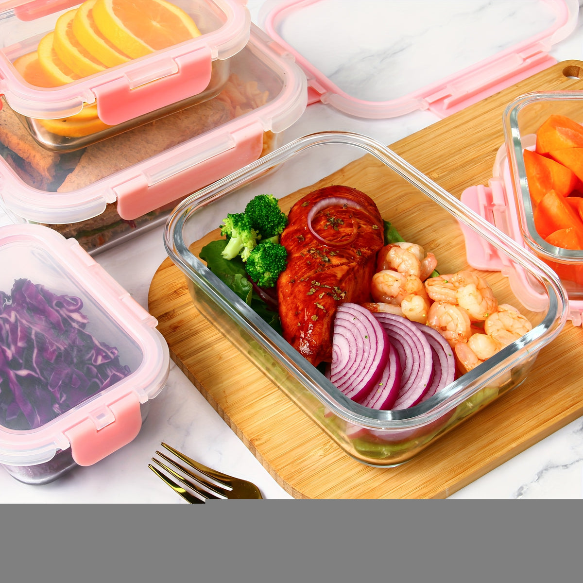 24pcs (12 Lids+12 Glass Bowl) Borosilicate Glass Food Storage Containers with Airtight Lids, Ideal for Meal Prep, Lunches - Microwave and Dishwasher Safe