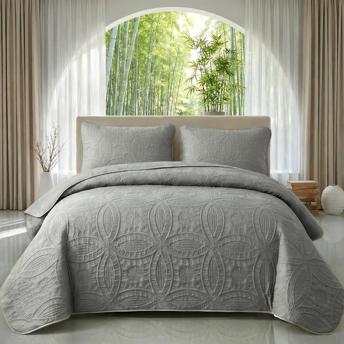 2/3pcs Quilt Cover Bedspread ( 1 Quilt+1 Or 2 Pillowcases), Soft And Skin-friendly, Hypoallergenic And Easy to Maintain, Machine Washable Without Deformation, Modern Minimalist Three-dimensional Coin Pattern, Next-day Delivery.