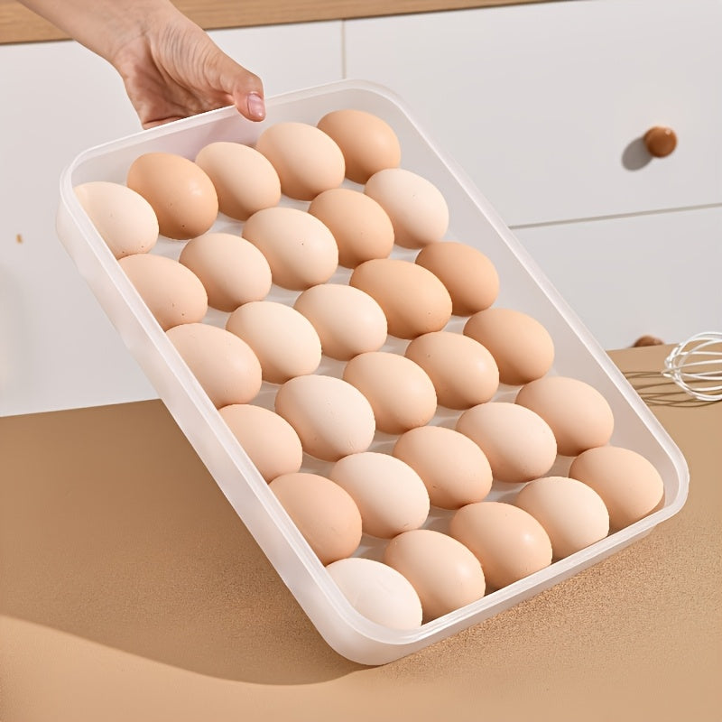 Easter Deviled Egg Tray, 30 Compartments with a Flip-Top Lid Mayonnaise Container - Heavy-Duty Rectangular Storage Box, a Space-Saving Organizer for The Fridge And Pantry