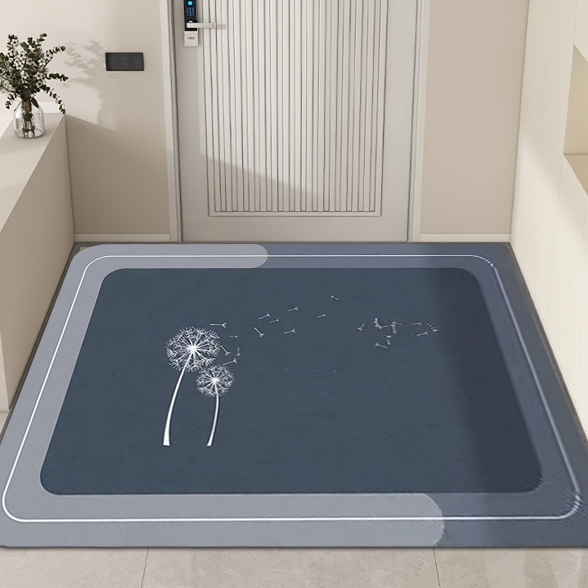 Kitchen Floor Mat Fully Covered with Anti Slip Home Diatomaceous Earth Mat Can Be Wiped Absorbent Oil Absorbing Soft Cushion, Bathroom Mat