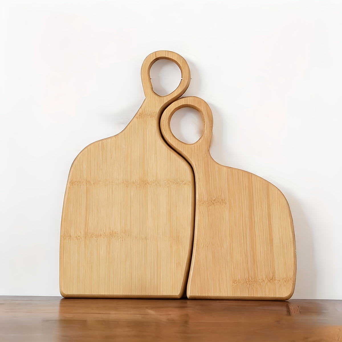 2pcs Walnut Wood Cutting Board Set - Heavy-Duty Reversible Chopping & Serving Board with Hanging Handle, Walnut Wood Grain - Heavy Thick Suitable for Meat, Bread, Cheese Prep - Holiday Gift (Christmas, Mother' Day)
