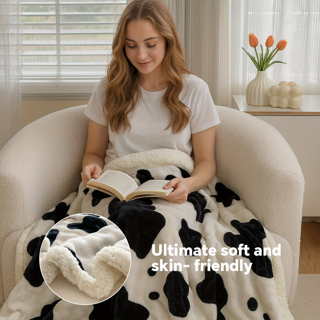 Heavyweight Bed Blanket with Pattern Options, Machine Washable Sofa and Bedroom Cover in 45 x 60 to 108 x 90 Inch Sizes for Cozy Fall and Dorm Decor