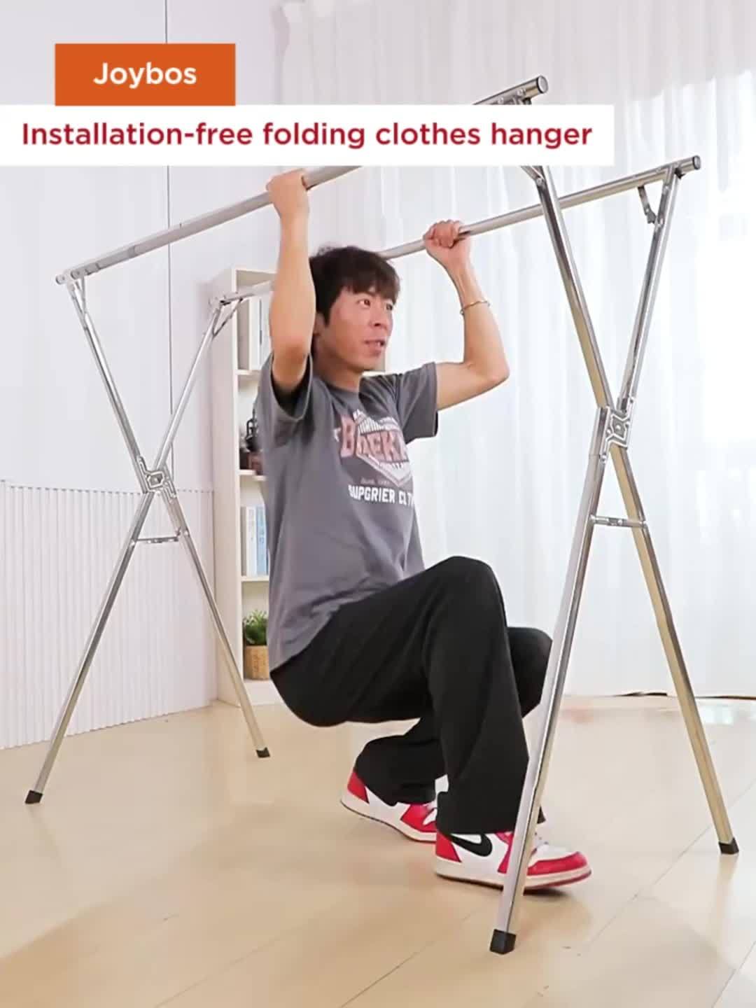 Clothes Drying Rack 63" And 78.7" Two Types, Retractable Length And Folding Outdoor Indoor Use Durable Metal Drying Rack, Drying Rack Clothing Collapsible, Foldable Laundry Drying Rack, Heavy Duty Stainless Steel Clothesline, Drying Racks