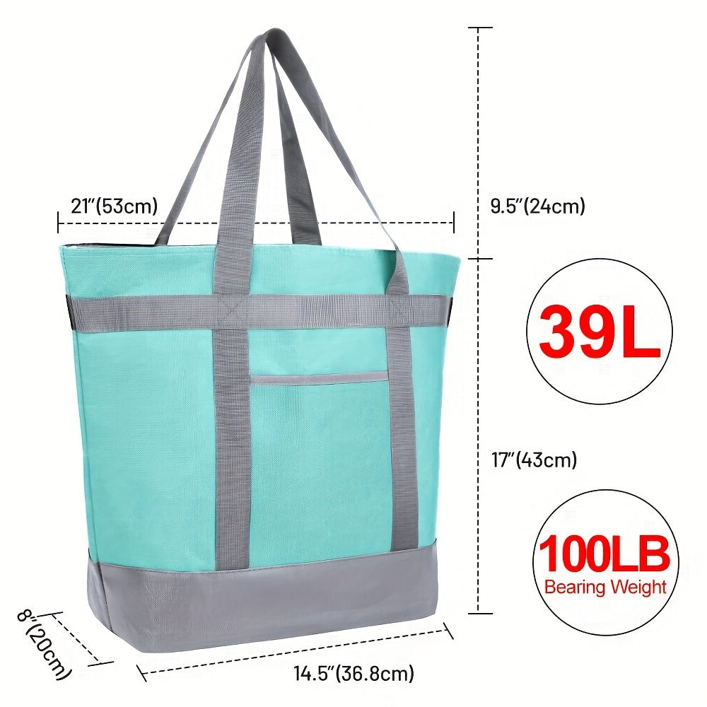 Insulated Reusable Tote Bag for Grocery Shopping for Women/Men, Pizza/Food Delivery Bag to Keep Food Cold/Doordash/Grubub, Cooler Bags for Travel/Beach/Picnic