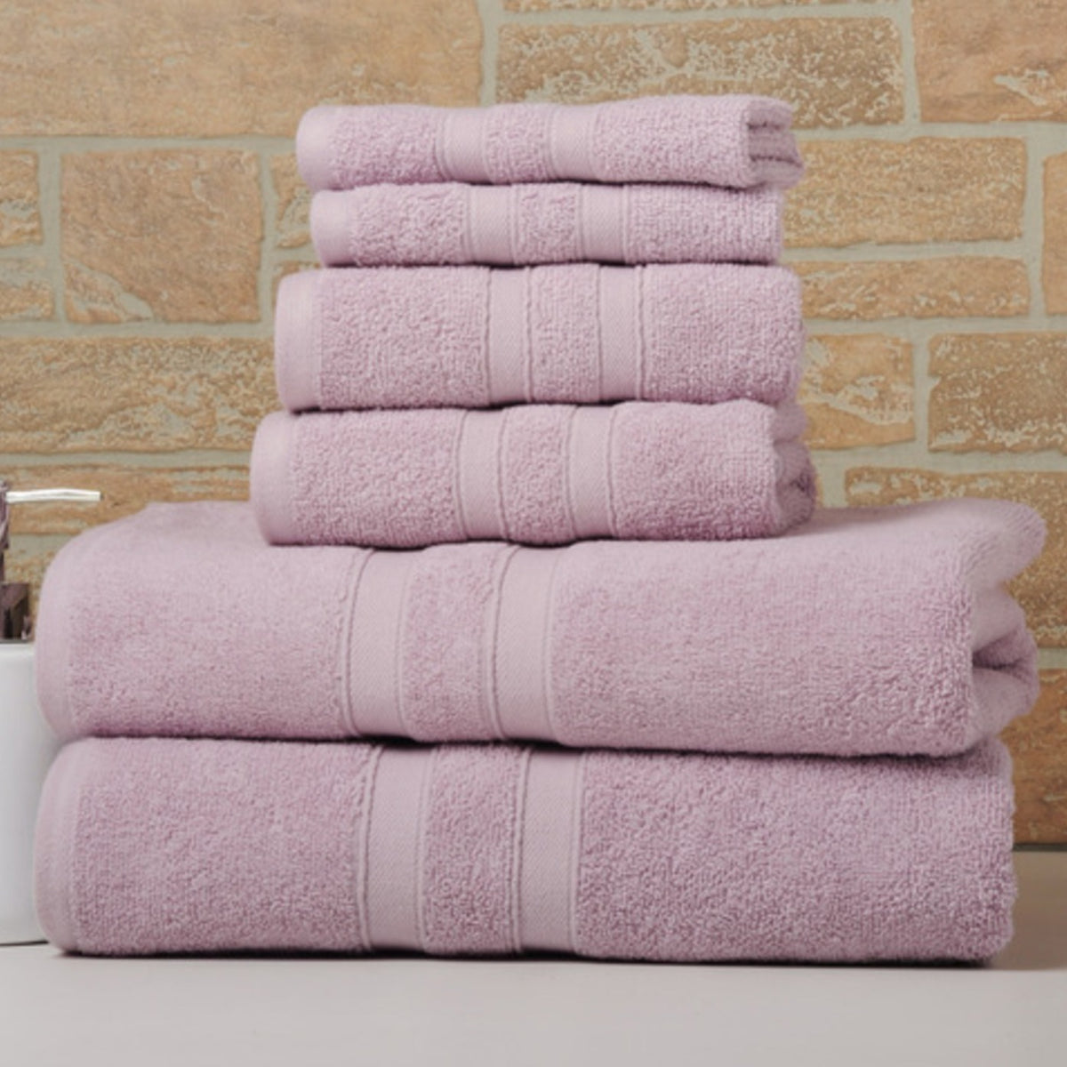 6 Piece Egyptian Cotton Towel Set . The set is made of 100 Egyptian cotton known for its softness, absorbency, and durability. These towels make an ideal complement to any bathroom whether you use it to pamper yourself or reserve it for special guests. Th