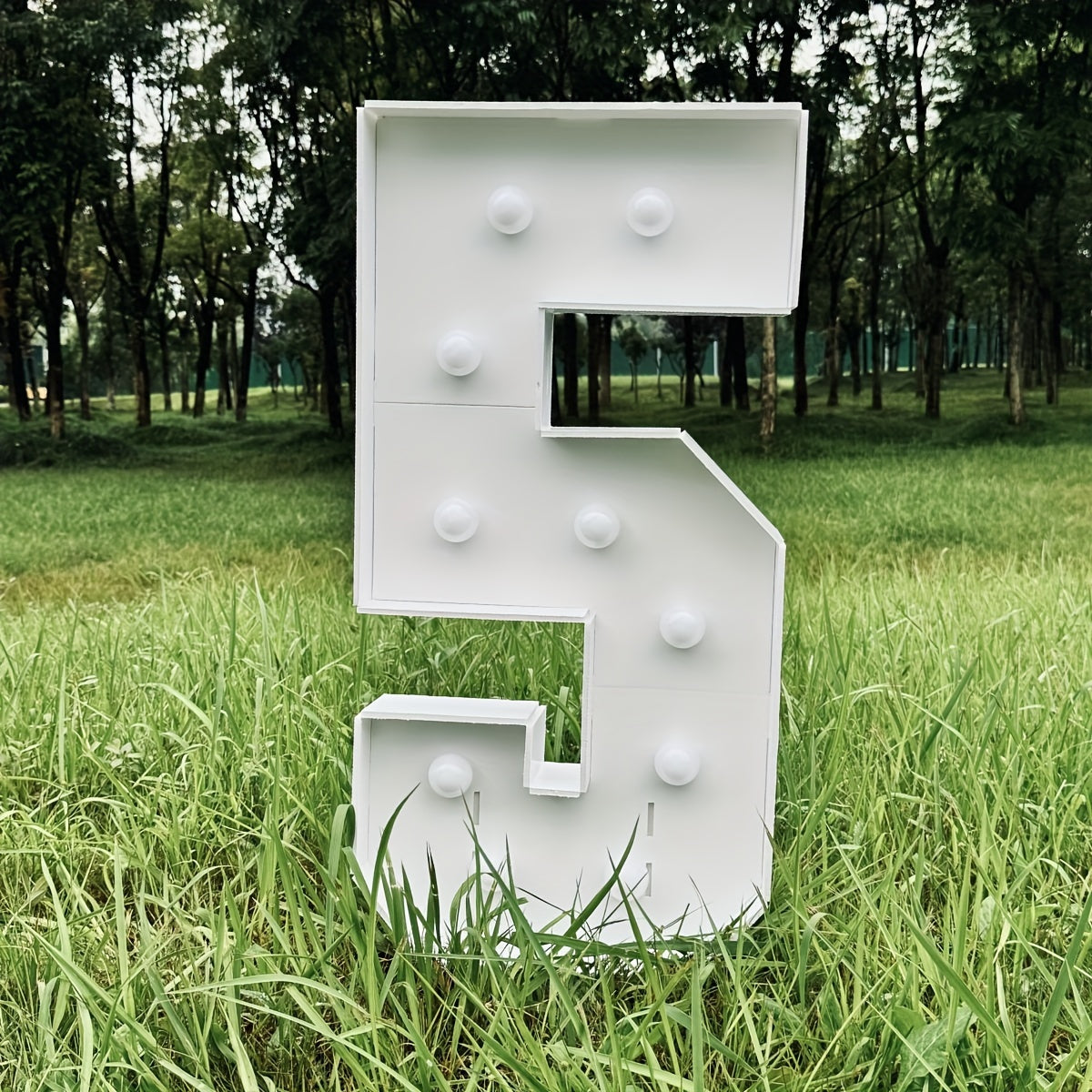 Warm White 3Ft/91.5Cm/36Inch Party Numbers - Birthday, Anniversary, Wedding Decorations, 3D KT Board 3Ft Tall Glowing Sign with Easy Snap Assembly (Battery Not Included)