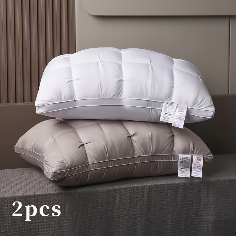 2/4pcs Luxury 5-Star Hotel Quality Pillows, Ultra-Soft for Side Back Stomach Sleepers, Machine Washable, Perfect for Home, Bedroom, And Hotel Use - The Perfect Gift for All Seasons, Home Bedding, Bedroom