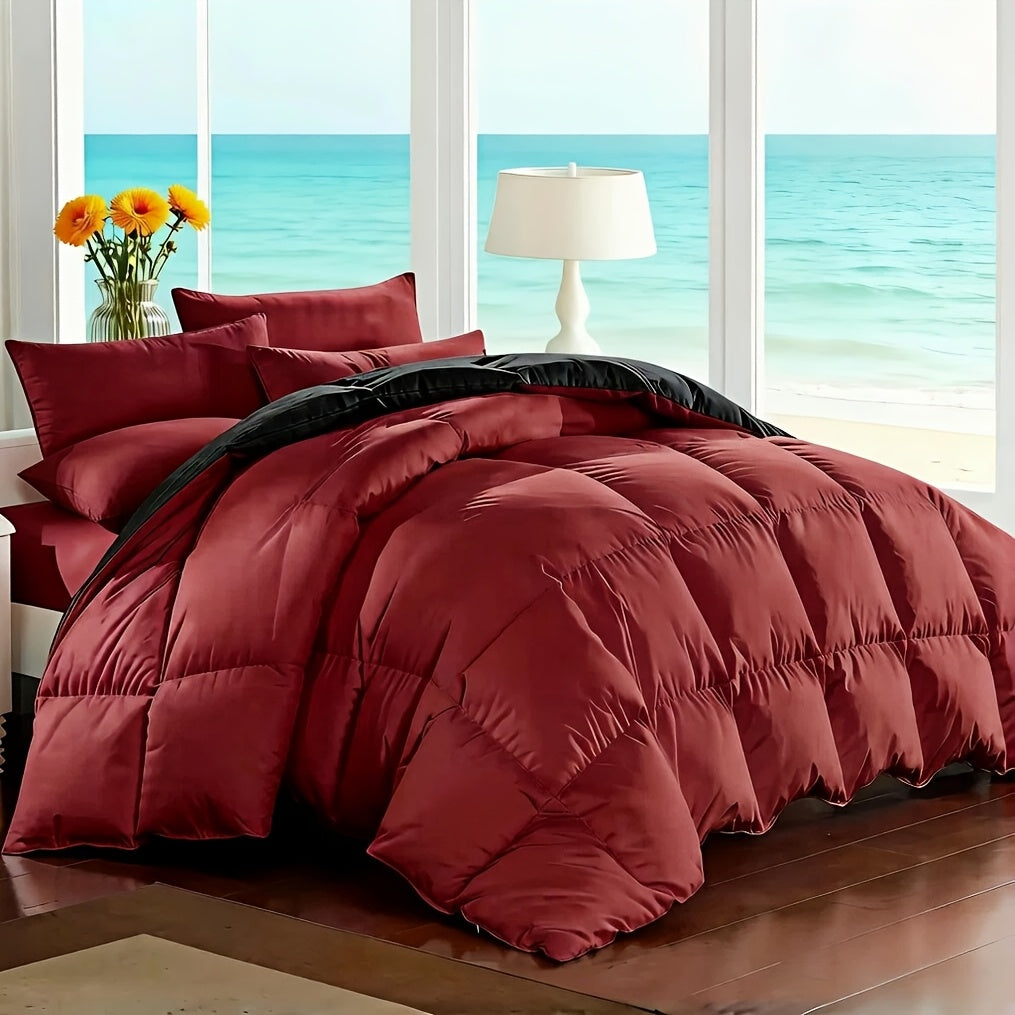 Cosybay 7 Piece Luxurious Comforter Set Queen/King/Full Size, Bed In A Bag Bedding Includes 1 Comforter, 1 Bed Sheet, 1 Fitted Sheet, 2 Pillowcases, 2 Pillow Shams, Soft Complete Bedding for Home Hotel, Perfect for Halloween Holiday, Birthday